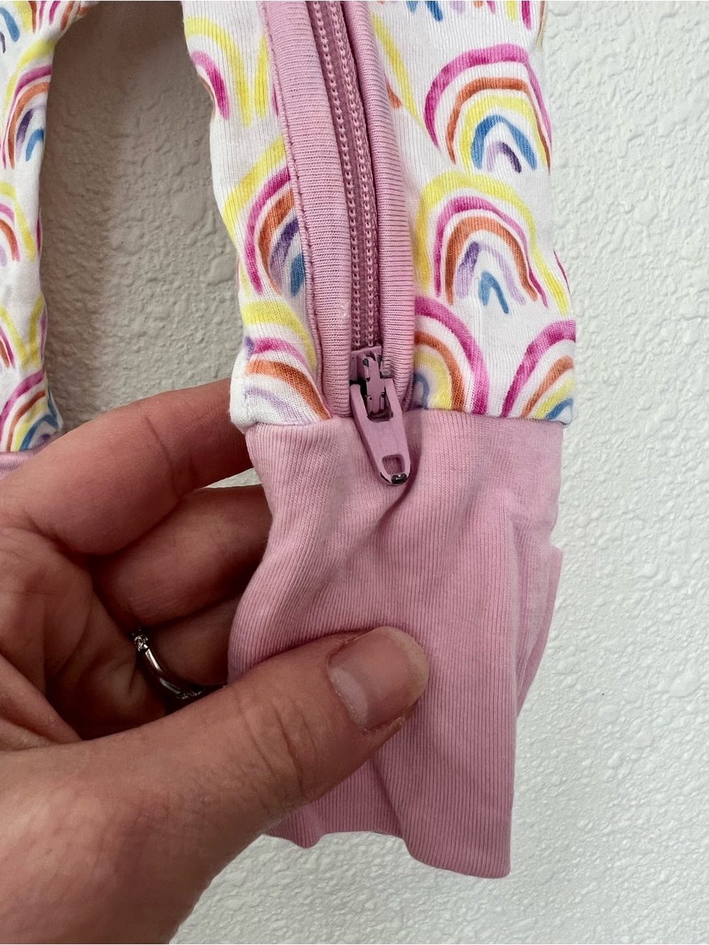 Little Sleepies Pastel Rainbows Zippy - Picture 3 of 5